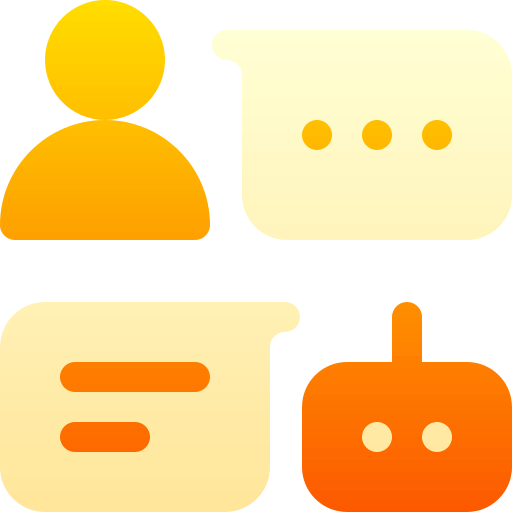 Live Chat and Chatbot Icon